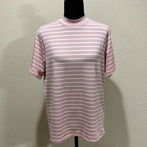 Pink & White Striped Top